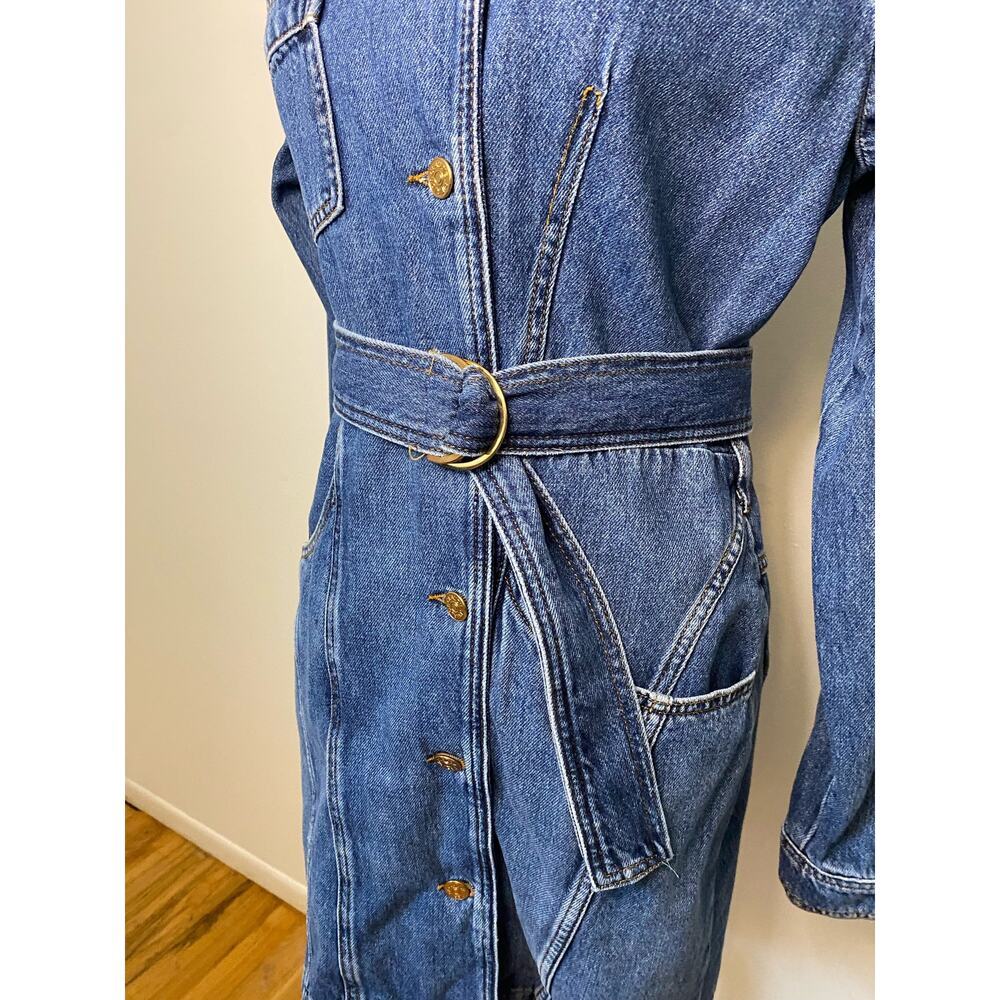 Claudie Pierlot Roulie Belted Denim Dress - Picture 5 of 8